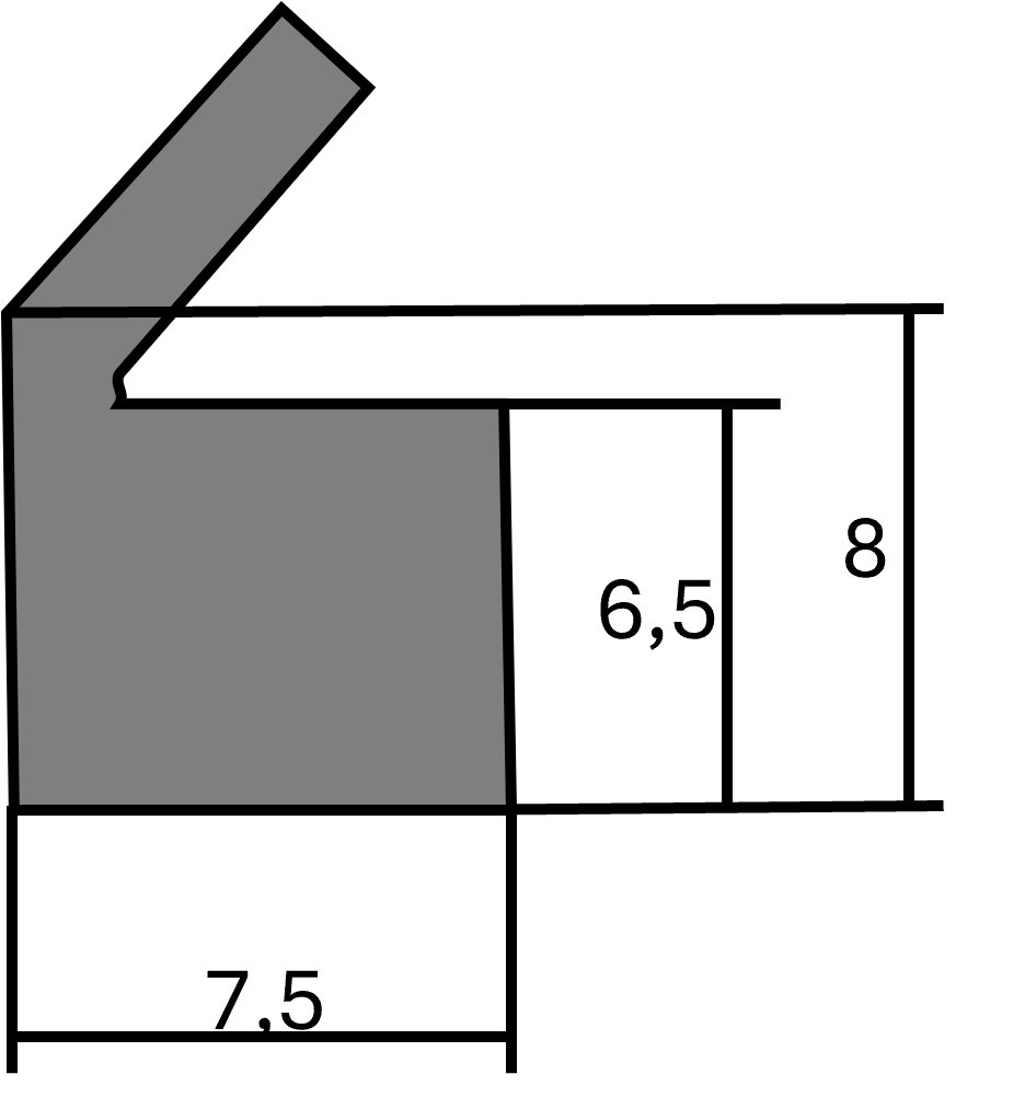 Rubber lip, dark-grey
